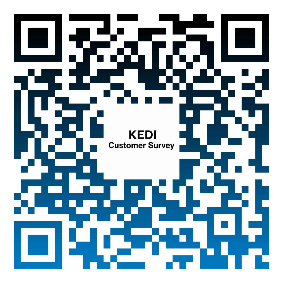 KEDI Customer Survey QR Code