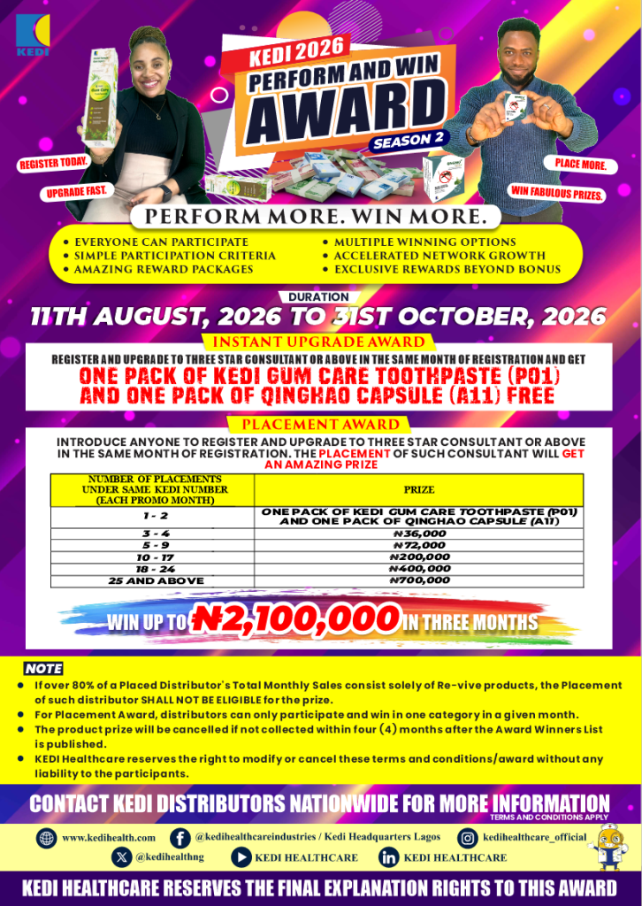 KEDI Healthcare- August 2026 Promo flyer